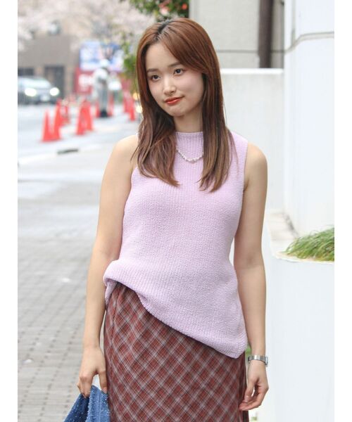 ニット セーター バックデザインニット レディースの画像