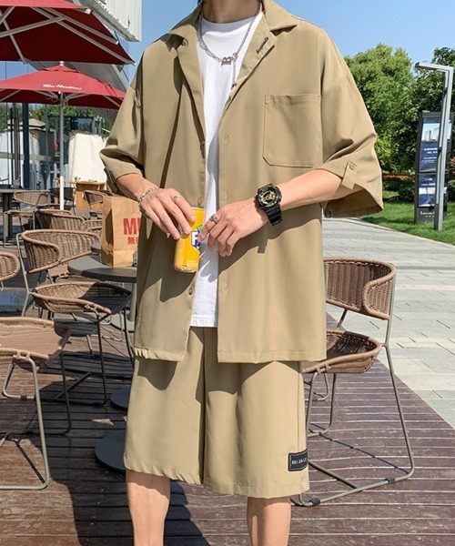 KELVIN セットアップ Relax Open Collar Set Up リラックスオープン