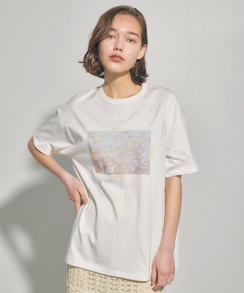 「PUBLIC TOKYO」 半袖Tシャツ FREE オレンジ レディース_画像3