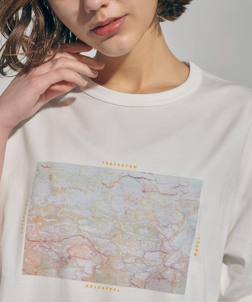 「PUBLIC TOKYO」 半袖Tシャツ FREE オレンジ レディース_画像9
