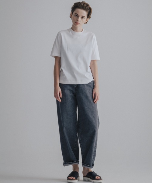 「CINOH」 デニムパンツ 27 グレー レディース_画像3