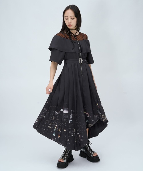 HARE（ハレ） ワンピース 半袖 2WAYオフショルイレヘムワンピース(HARE