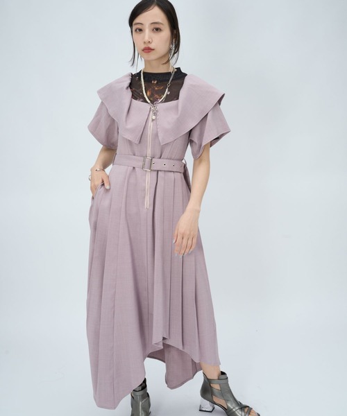 HARE（ハレ） ワンピース 半袖 2WAYオフショルイレヘムワンピース(HARE