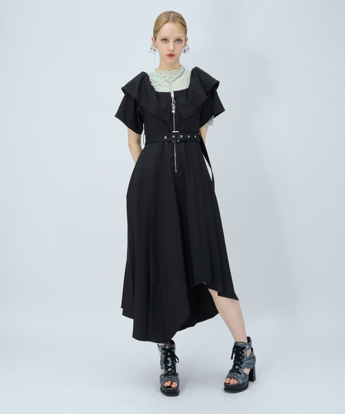 HARE（ハレ） ワンピース 半袖 2WAYオフショルイレヘムワンピース(HARE