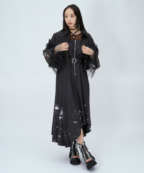 HARE（ハレ） ワンピース 半袖 2WAYオフショルイレヘムワンピース(HARE