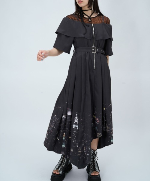 HARE（ハレ） ワンピース 半袖 2WAYオフショルイレヘムワンピース(HARE