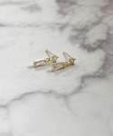 ピアス YU-KA:バゲットカットミニピアス ...の詳細画像1