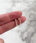 ピアス YU-KA:バゲットカットミニピアス ...の詳細画像2