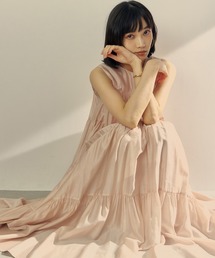 ♡anuans♡　テンセルリッチオーガンティアードワンピース アニュアンス anuans（アニュアンス） ワンピース テンセルリッチオーガンティアード