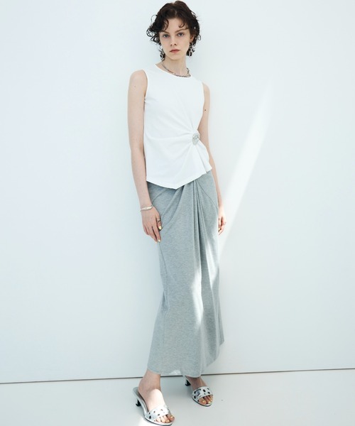 JOSE MOON（ジョゼムーン） ロング スカート 「SIGNATURE PIN」DRAPE