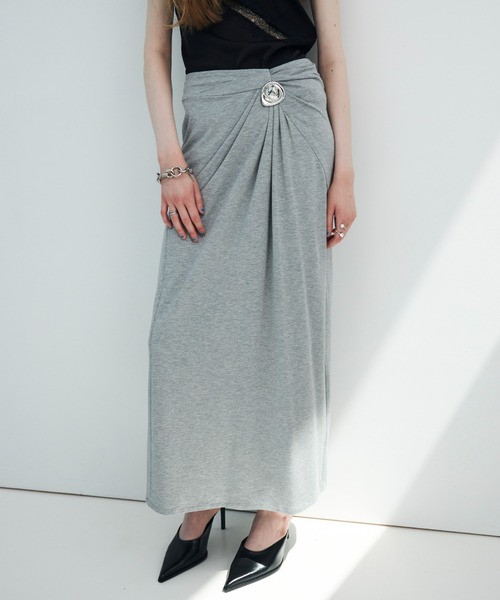JOSE MOON（ジョゼムーン） ロング スカート 「SIGNATURE PIN」DRAPE