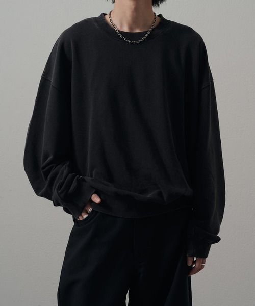 「Lui's」 スウェットカットソー S グレー メンズ_画像3