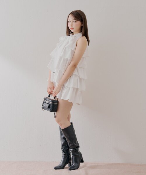 Chico（チコ） ノースリーブワンピース SMALL ホワイト系その他2