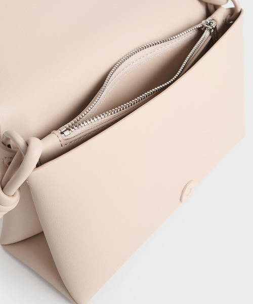 「CHARLES & KEITH」 ショルダーバッグ S ダークブラック レディース_画像7