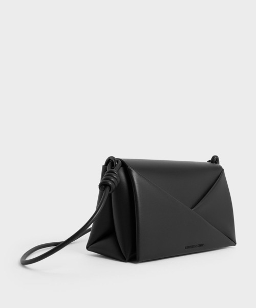 「CHARLES & KEITH」 ショルダーバッグ S ダークブラック レディース_画像8