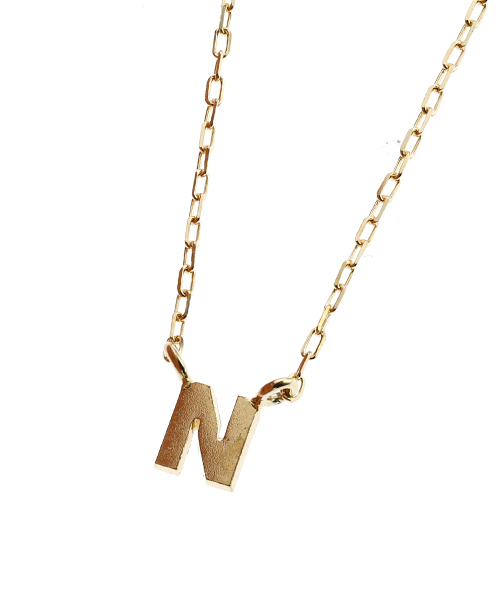 Jewel closet by L&Co. ネックレス K10 イニシャル ネックレス