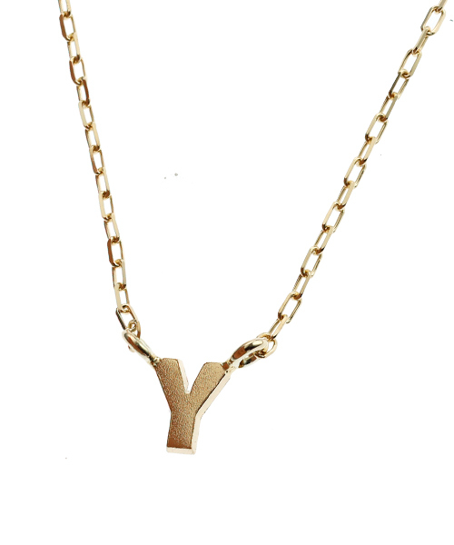 Jewel closet by L&Co. ネックレス K10 イニシャル ネックレス