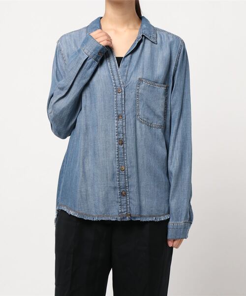交換無料 シャツ ブラウス Bella Dahl ベラダール 裾フリンジスキッパーデニムシャツ Zozotown Paypayモール店 通販 Paypayモール 新作モデル Dev Bioalternativa Pt