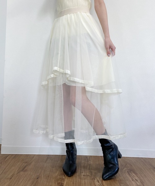 Loueme スカート アシメシアーロングスカート : ZOZOTOWN Yahoo