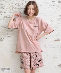 ルームウェア パジャマ Peanuts スヌーピー バックプリント Tシャツ 上下セット Zozotown Paypayモール店 通販 Paypayモール