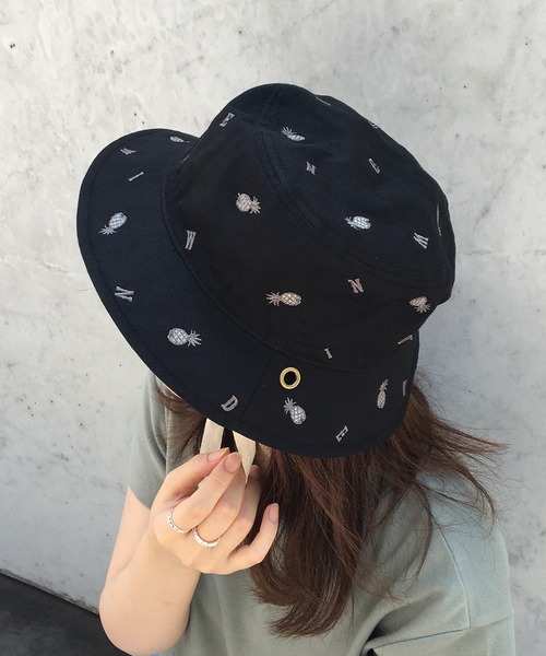 EDWIN（エドウィン） 帽子 ハット 「EDWIN」ロゴ刺繍バケットハット