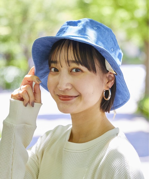 EDWIN（エドウィン） 帽子 ハット 「EDWIN」ロゴ刺繍バケットハット