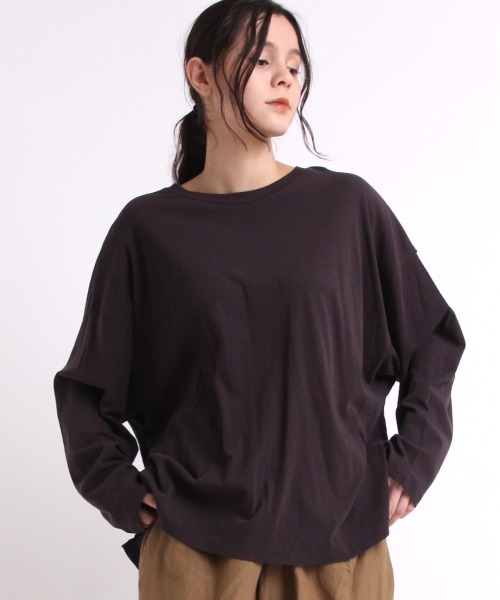 tシャツ M1821 ４０強撚ビッグロンＴ レディース