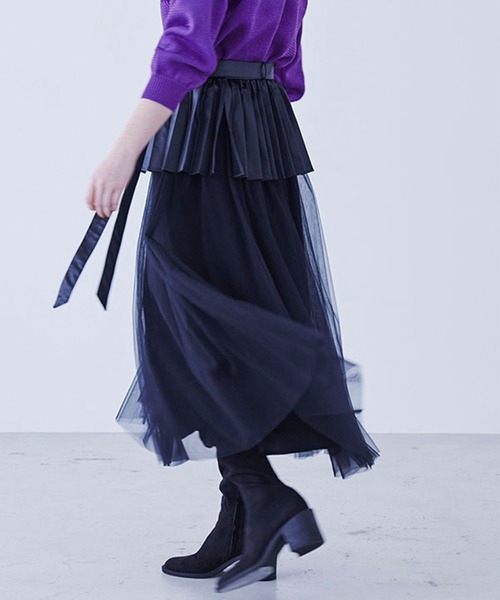 32 割引s レディース Sサイズ相当 M レディース Mサイズ相当 ブラック ベージュ カーキ驚きの安さ スカート ペプラムチュールスカート ボトムス パンツ レディースファッション ファッションs レディース Sサイズ相当 M レディース Mサイズ相当 ブラック