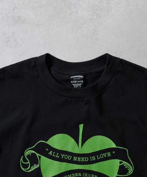 トップス NUMBER (N)INE apple long sleeve tee NUMBER (9)INE APPLE_T-SHIRT / アップルモチーフ Tシャツ