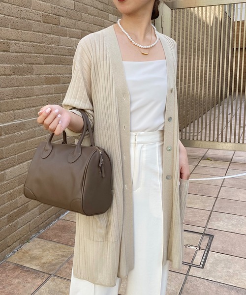 カーディガン シアーリブロングカーデ COLLAGE