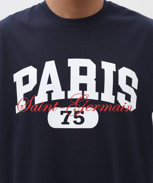 tシャツ 「Paris Saint-Germain」バーシティロゴプリント T