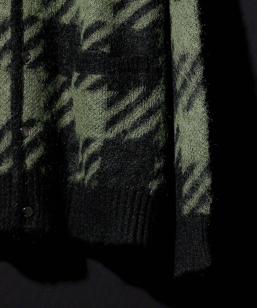 NUMBER (N)INE（ナンバーナイン） カーディガン BUFFALO CHECK MOHAIR