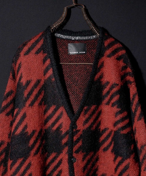 ナンバーナイン　カーディガン NUMBER (N)INE（ナンバーナイン）の「ZIGZAG JACQUARD CARDIGAN