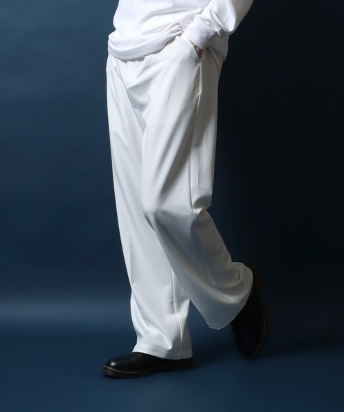 ANPAS スラックス Tuck Wide Straight Pants/別注 センター