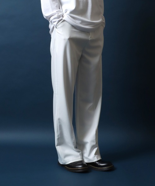 ANPAS スラックス Tuck Wide Straight Pants/別注 センター