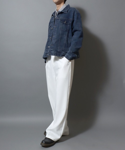 ANPAS（アンパス） スラックス Wide Straight Trousers with Center