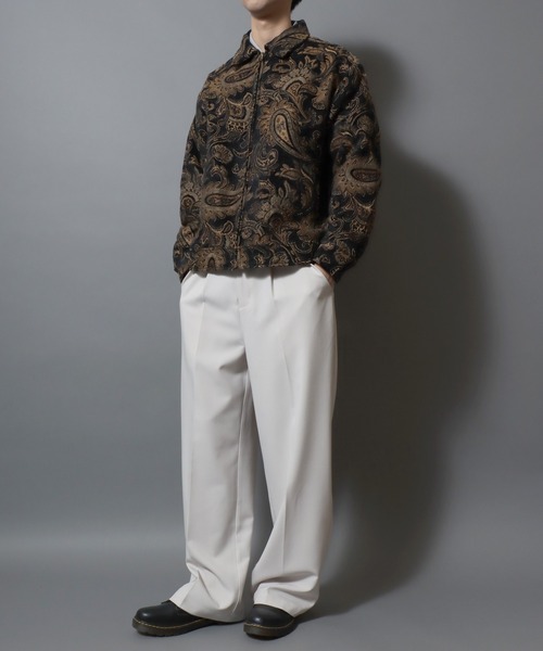 ANPAS（アンパス） スラックス Wide Straight Trousers with Center