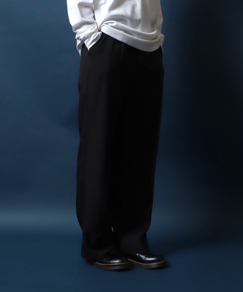 ANPAS スラックス Tuck Wide Straight Pants/別注 センター