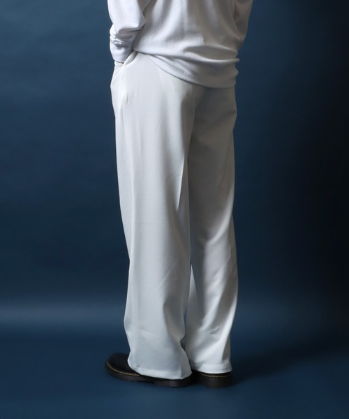 ANPAS（アンパス） スラックス Tuck Wide Straight Pants/センター