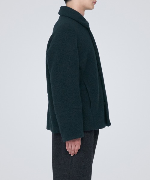 無印良品 コート ジャケット 再生ウール混ボアコート メンズ
