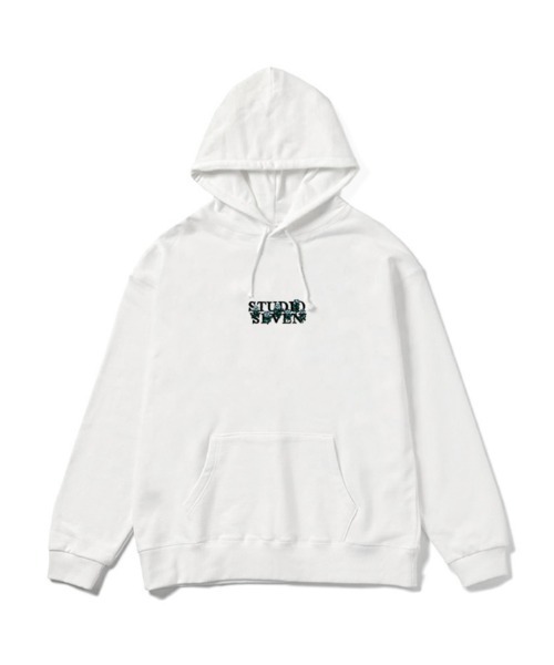 STUDIO SEVEN パーカー Rose White Hoodie「STUDIOSEVEN/スタジオ