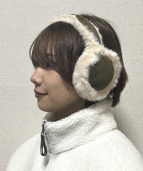 COMON＋ 耳当て イヤーマフ ヘッドホン 型 もこもこ エコファー