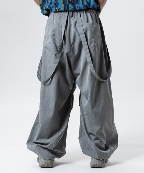【美品】glambサスペンダーニータックスラックス glamb (グラム) Suspender Knee Tuck Slacks / サスペンダーニー