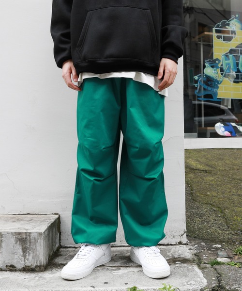 ワイドパンツ パンツ ルーズシルエットオーバーパンツ カラーパンツ