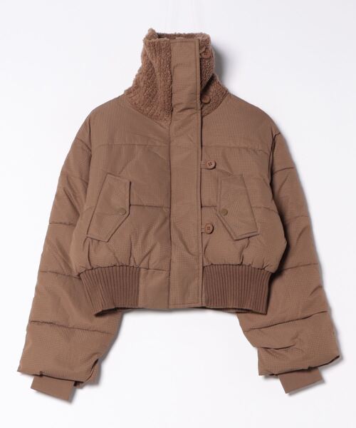 新品　Gready Brilliant ボアスタンド中綿ショートコート　ダウン Gready Brilliant（グレディブリリアン）｜ダウンジャケット