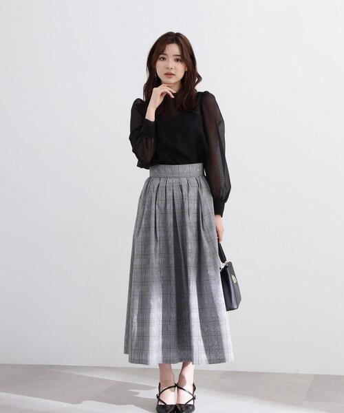 PROPORTION BODY DRESSING スカート チェックギャザースカート