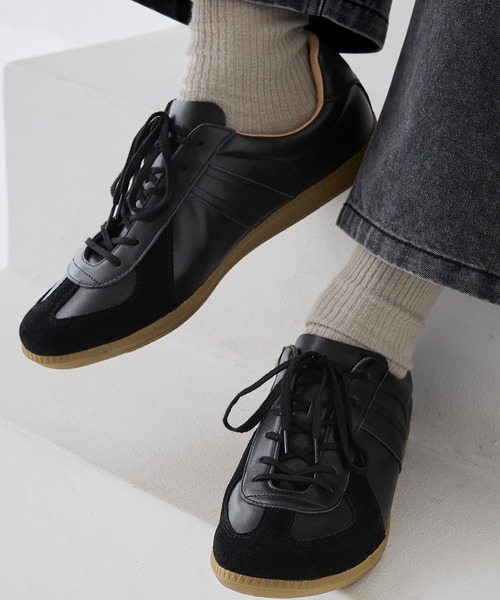 GERMAN TRAINER スニーカー ALL LEATHER TRAINER/ジャーマン