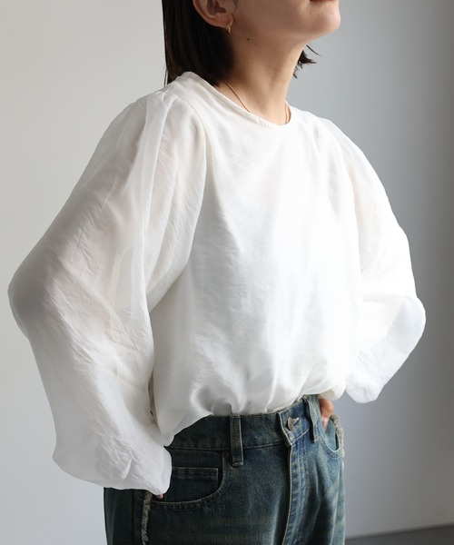 【新品】大人気アンキコーヌ オーガンジードット長袖シャツ 新品】大人気アンキコーヌ オーガンジードット長袖シャツ - メルカリ