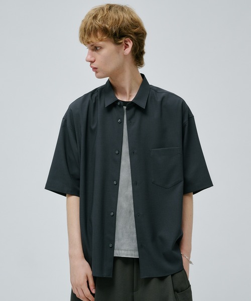 タグ付き パブリックトウキョウ コンフォートリラックスハーフスリーブシャツ PUBLIC TOKYO シャツ コンフォートリラックスハーフスリーブ