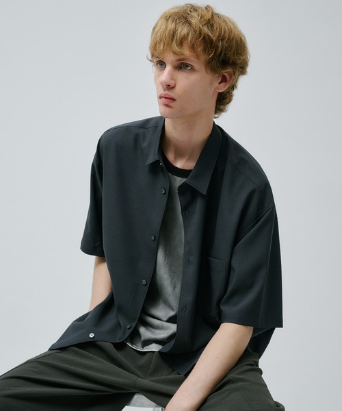 PUBLIC TOKYO　半袖シャツ　コンフォートリラックスシャツ PUBLIC TOKYO シャツ コンフォートリラックスデニムシャツ